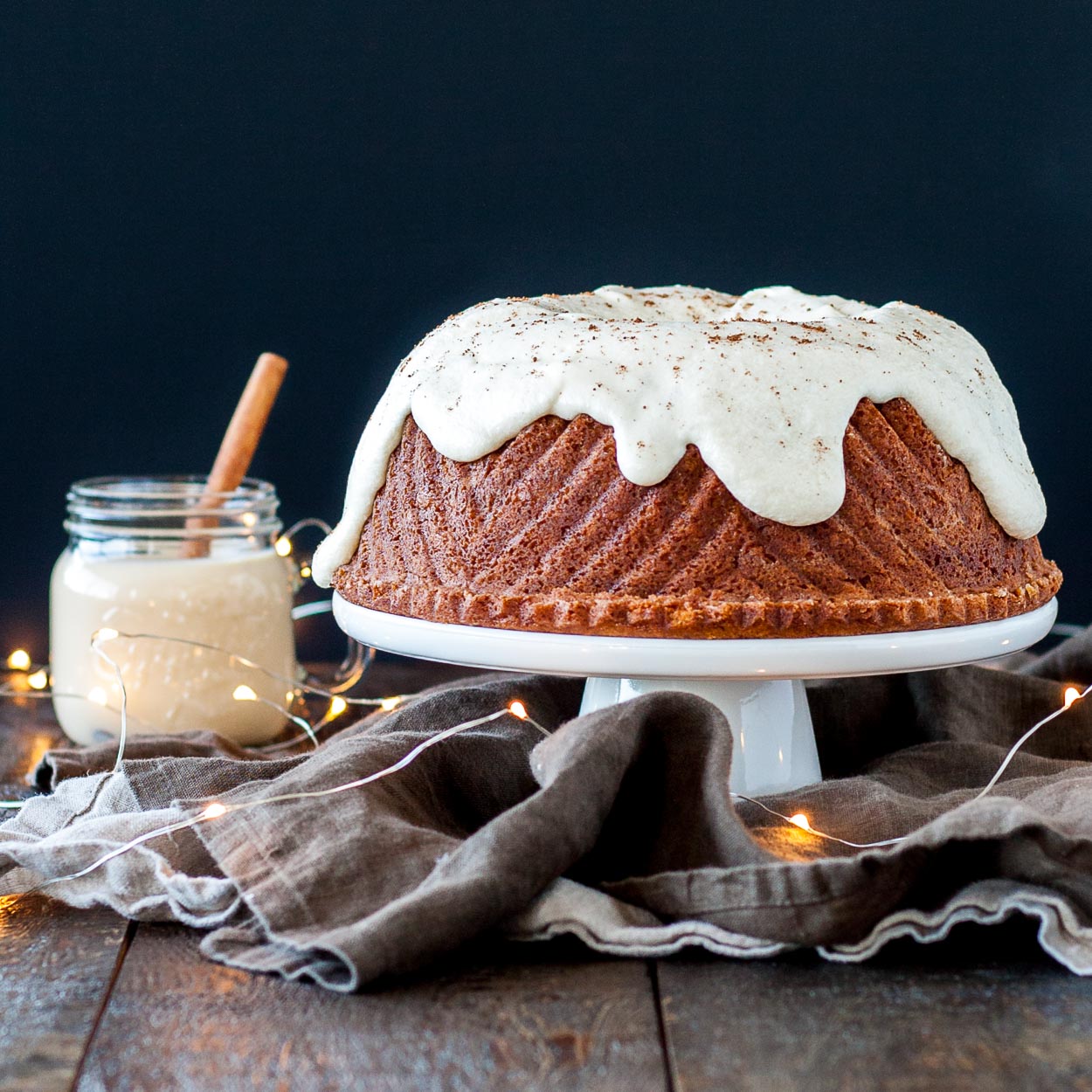 Rum & Eggnog Bundt Cake